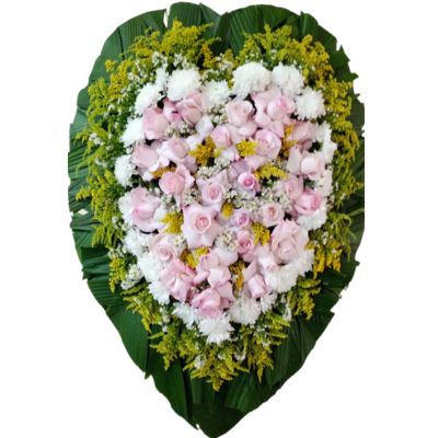 Coroa de Flores Coração Luxo 02